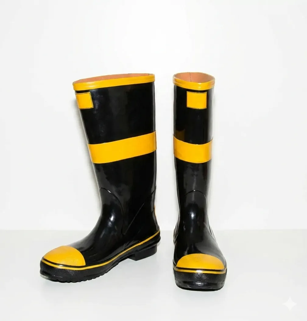 Bota caucho puntera tipo ingeniero